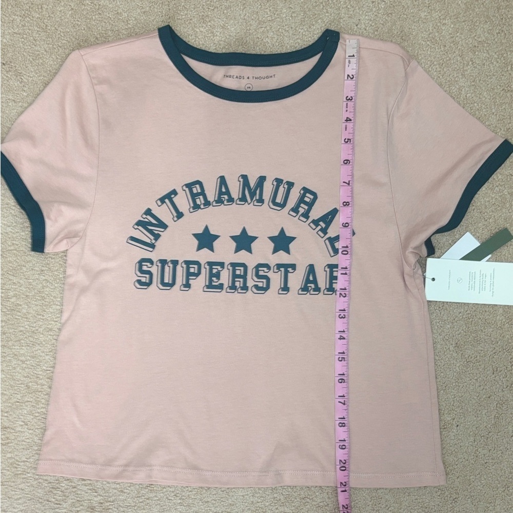 Threads 4 Thought 🌱 | Intramural Superstar Tee Size XS 💕 | New With Tags 🏷️ - Picture 2 of 7